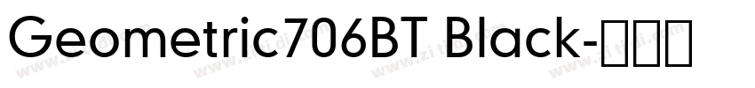 Geometric706BT Black字体转换